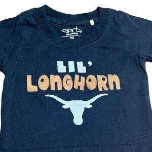 Garb Texas Longhorn Lil Longhorn size 3 month black tshirt